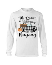 Blessings call me Naynay pumpkin truck Long Sleeve Tee tile