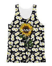 Blessed to be called nana - Sunflower art All-over Unisex Tank thumbnail