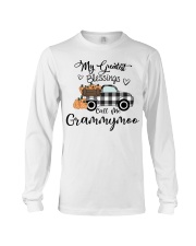 blessings call me Grammymoo pumpkin truck Long Sleeve Tee tile
