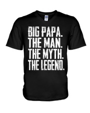 BIG PAPA - The Man - The Myth - V2 V-Neck T-Shirt tile
