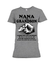 Nana and grandson Premium Fit Ladies Tee thumbnail
