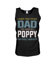 I have two titles Dad and Poppy- RV10 Unisex Tank thumbnail