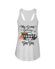 Blessings Call me Yaya pumpkin truck Ladies Flowy Tank tile