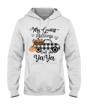 Blessings Call me Yaya pumpkin truck Hooded Sweatshirt tile