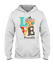 love nana life pumpkin Hooded Sweatshirt tile