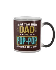I have two titles dad and Pop-pop rv8 Color Changing Mug tile