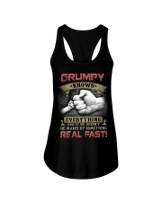 grumpy knows everything real fast Ladies Flowy Tank tile