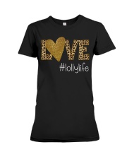 Love lolly life gold Premium Fit Ladies Tee tile