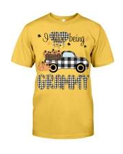 I love being Grammy plaid Classic T-Shirt front
