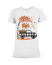 Blessed mawmaw Fall Truck Premium Fit Ladies Tee tile