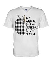 Pumpkin- Be a Memere V-Neck T-Shirt tile