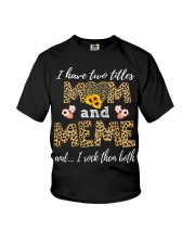 Mom and Meme - Leopard Sunflower Youth T-Shirt tile