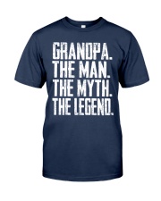 Grandpa - The Man - The Myth - V2 Classic T-Shirt front