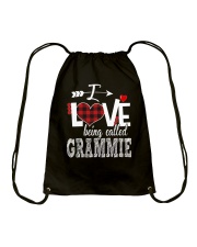 I love being called grammie Drawstring Bag tile