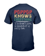 Poppop - The man knows everything Classic T-Shirt back