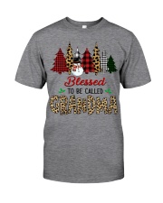 Xmas Blessed to be called grandma snow w Classic T-Shirt tile