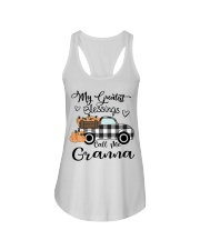 Blessings call me Granna pumpkin truck Ladies Flowy Tank tile