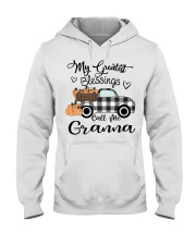 Blessings call me Granna pumpkin truck Hooded Sweatshirt tile