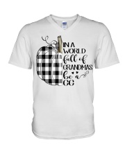 Pumpkin- Be a gg V-Neck T-Shirt tile