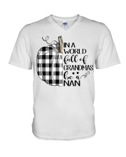 Pumpkin- Be a nan V-Neck T-Shirt tile