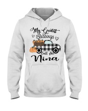 Blessings call me Nina pumpkin truck Hooded Sweatshirt tile