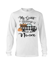 Blessings call me Nina pumpkin truck Long Sleeve Tee tile