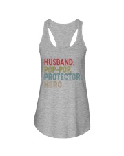 Husband Pop-Pop Protector Ladies Flowy Tank tile