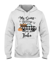 Blessings Call me Koko pumpkin truck Hooded Sweatshirt tile