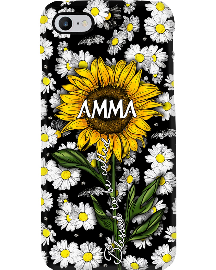 Blessed to be called Amma - Sunflower art Phone Case