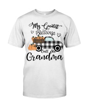 Blessings Call me Grandma pumpkin truck Classic T-Shirt front