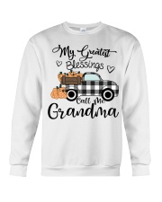 Blessings Call me Grandma pumpkin truck Crewneck Sweatshirt tile