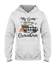 Blessings Call me Grandma pumpkin truck Hooded Sweatshirt tile