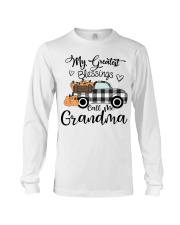 Blessings Call me Grandma pumpkin truck Long Sleeve Tee tile
