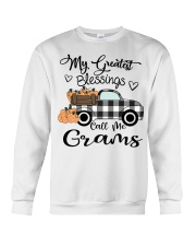 Blessings call me Grams pumpkin truck Crewneck Sweatshirt tile