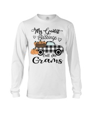 Blessings call me Grams pumpkin truck Long Sleeve Tee tile