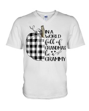 Pumpkin- Be a Grammy V-Neck T-Shirt tile