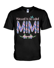 Mimi-Blessed to be called Mimi V-Neck T-Shirt tile