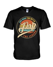 Pop - The Man - The Myth V-Neck T-Shirt thumbnail