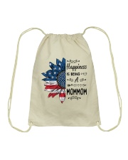 Happiness is being a mommom - Flower Drawstring Bag tile