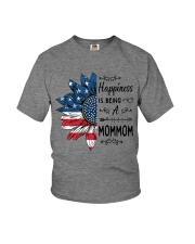 Happiness is being a mommom - Flower Youth T-Shirt tile