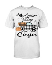 Blessings call me Gaga pumpkin truck Classic T-Shirt front