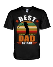 Best Dad By Par V-Neck T-Shirt thumbnail