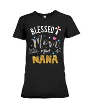 Blessed Mom and nana Premium Fit Ladies Tee tile