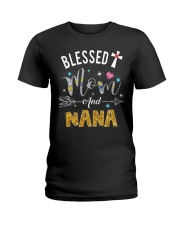 Blessed Mom and nana Ladies T-Shirt tile