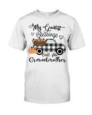 Blessings call me Grandmother pumpkin truck Classic T-Shirt front