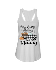 Blessings call me Nanny pumpkin truck Ladies Flowy Tank tile