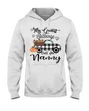 Blessings call me Nanny pumpkin truck Hooded Sweatshirt tile