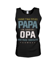 I have two titles Papa and Opa - RV10 Unisex Tank thumbnail