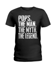 Pops - The Man - The Myth - V2 Ladies T-Shirt tile