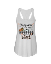 Happiness is being a Gigi Pumpkins Truck V2 Ladies Flowy Tank tile